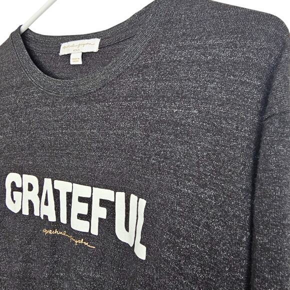 Spiritual Gangster Sweatshirt Women M Savasana Crewneck Pullover Sweater Gray - Picture 6 of 9